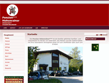 Tablet Screenshot of hohenrainer.at